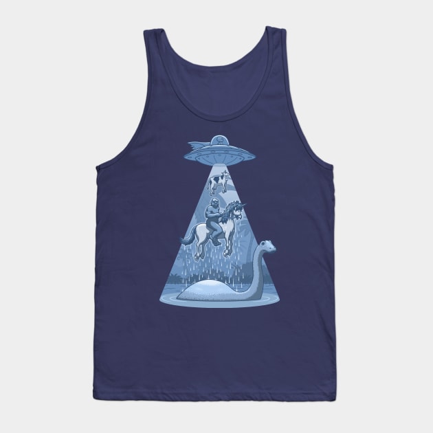 Bigfoot, Unicorn, Alien, Nessie Tank Top by kbilltv